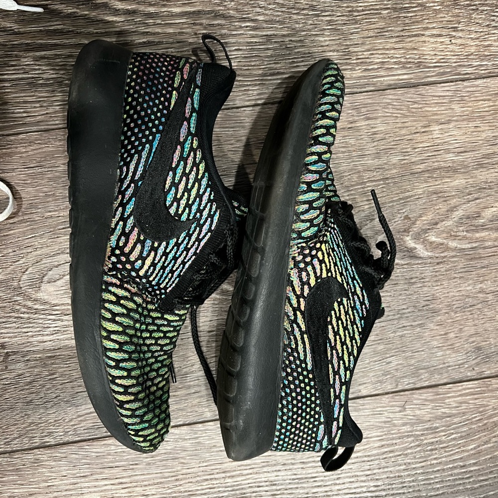 Nike flyknit roshe running shoes size 8.5 Multicolor - Picture 3 of 15